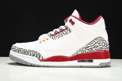 Jordan 3 Red” “Cardinal  Air Retro 0721